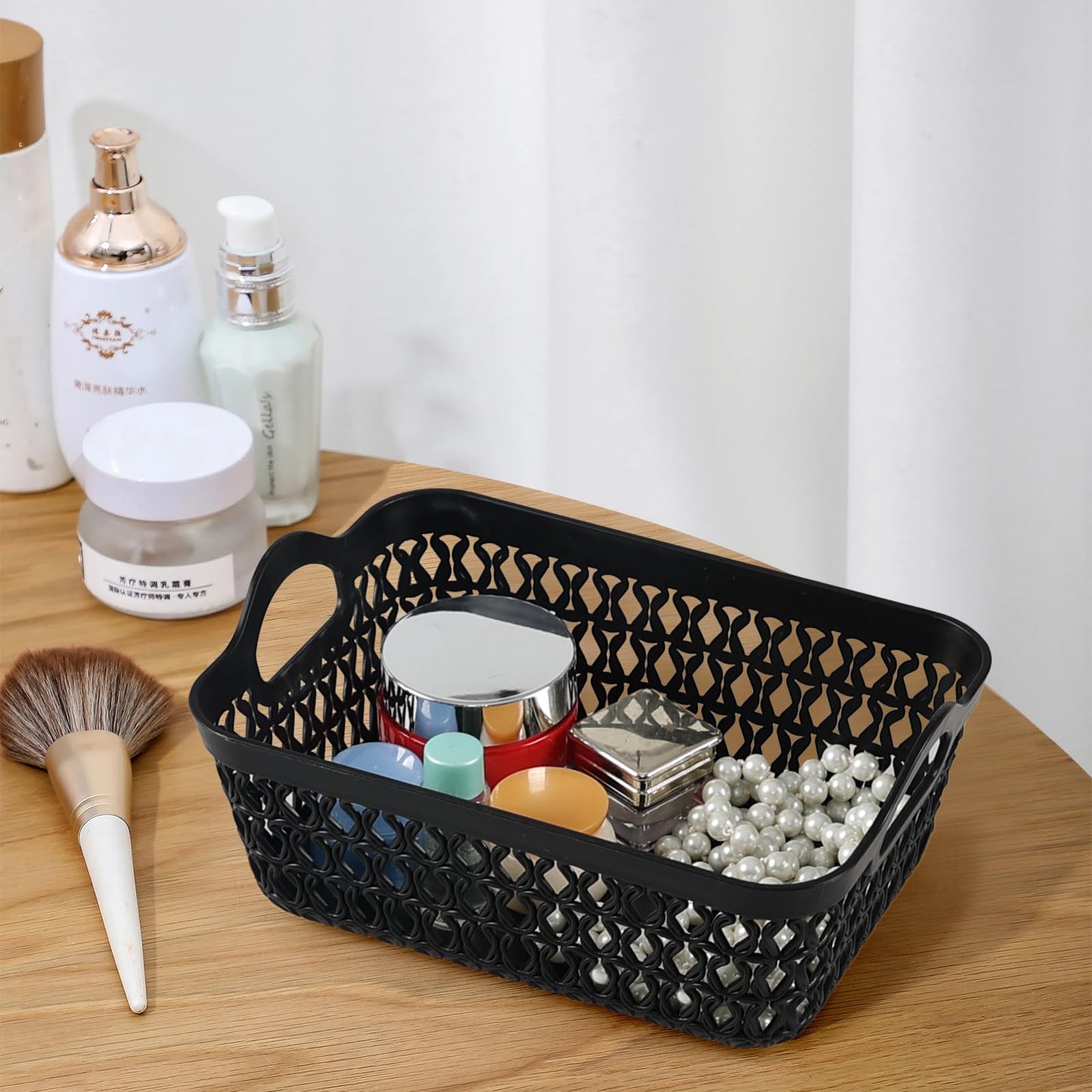 Julyeen 12 Packs Plastic Small Storage Basket Tray, Mini Baskets, 20 cm x 14.5 cm x 8.5 cm