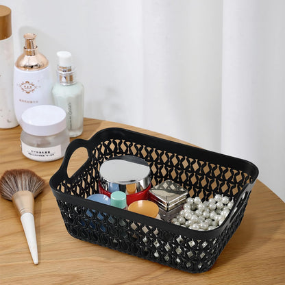 Julyeen 12 Packs Plastic Small Storage Basket Tray, Mini Baskets, 20 cm x 14.5 cm x 8.5 cm