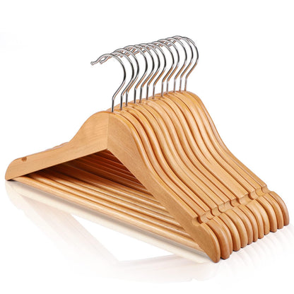 HOUSE DAY Childrens Wooden Kids Hangers, Baby Nursery Natural Wood Hangers