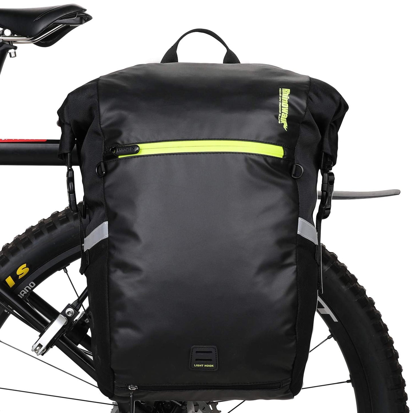 Rhinowalk Bike Bag Waterproof Pannier Backpack Convertible - 2 in 1 Bicycle Saddle Bag Shoulder Bag Laptop Pannier Professional Cycling