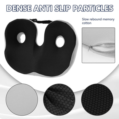 Coccyx Cushion for Tailbone Pain, Adjustable Memory Foam Non-Slip Seat Pads, Ergonomic Seat Cushion, Coccyx Pain Relief Cushion for Office Chair