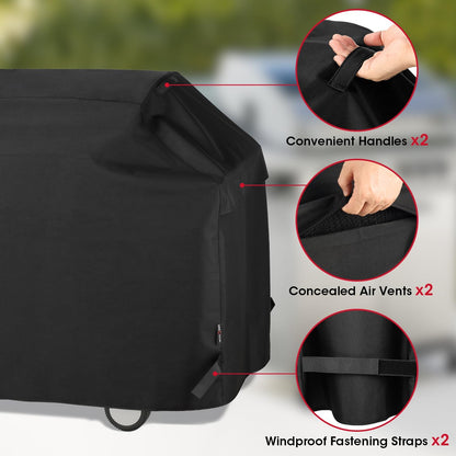 Unicook BBQ Cover 65 Inch, Heavy Duty Waterproof Outdoor Gas Grill Barbecue Cover, Special Fade and UV Resistant, Compatible for Weber Char Broil