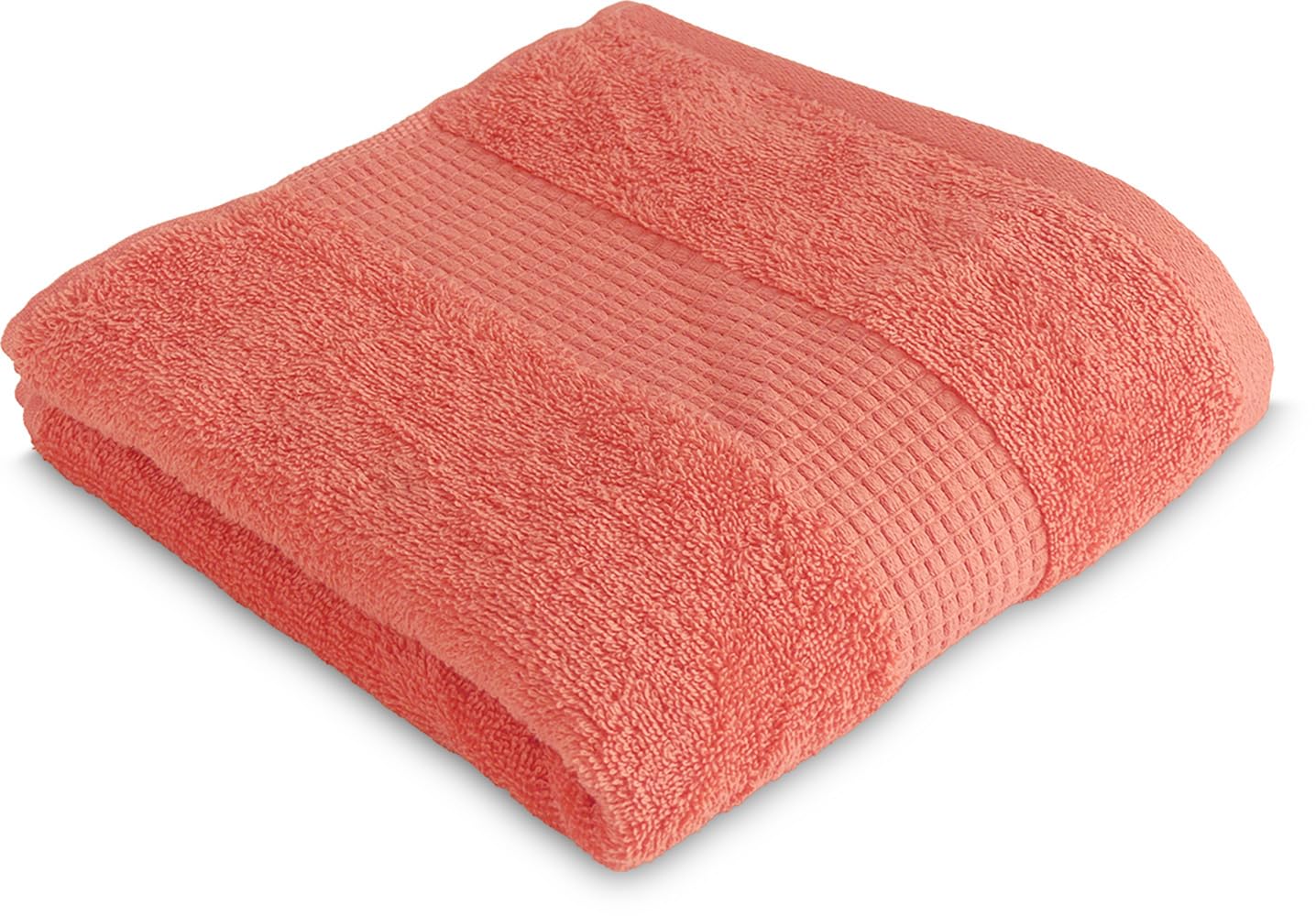 Le linge de Jules Bath Towel 50 x 90 cm 100% Cotton 450 g/m² Coral