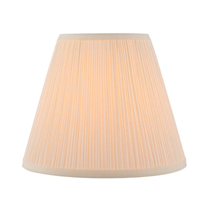 Aspen Creative 33055, Mushroom Pleated Off-White Spider Shade, 7" Top x 13" Bottom x 10" Slant
