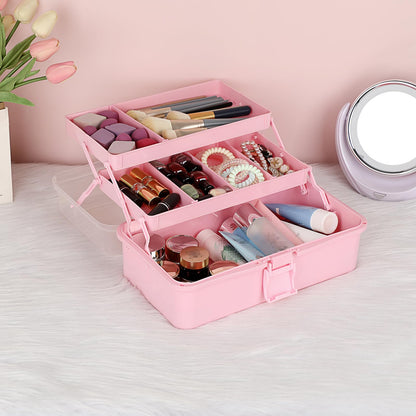 IGNPION 3 Tiers Craft Stackable Storage Box,Plastic Tool Dividing Organiser