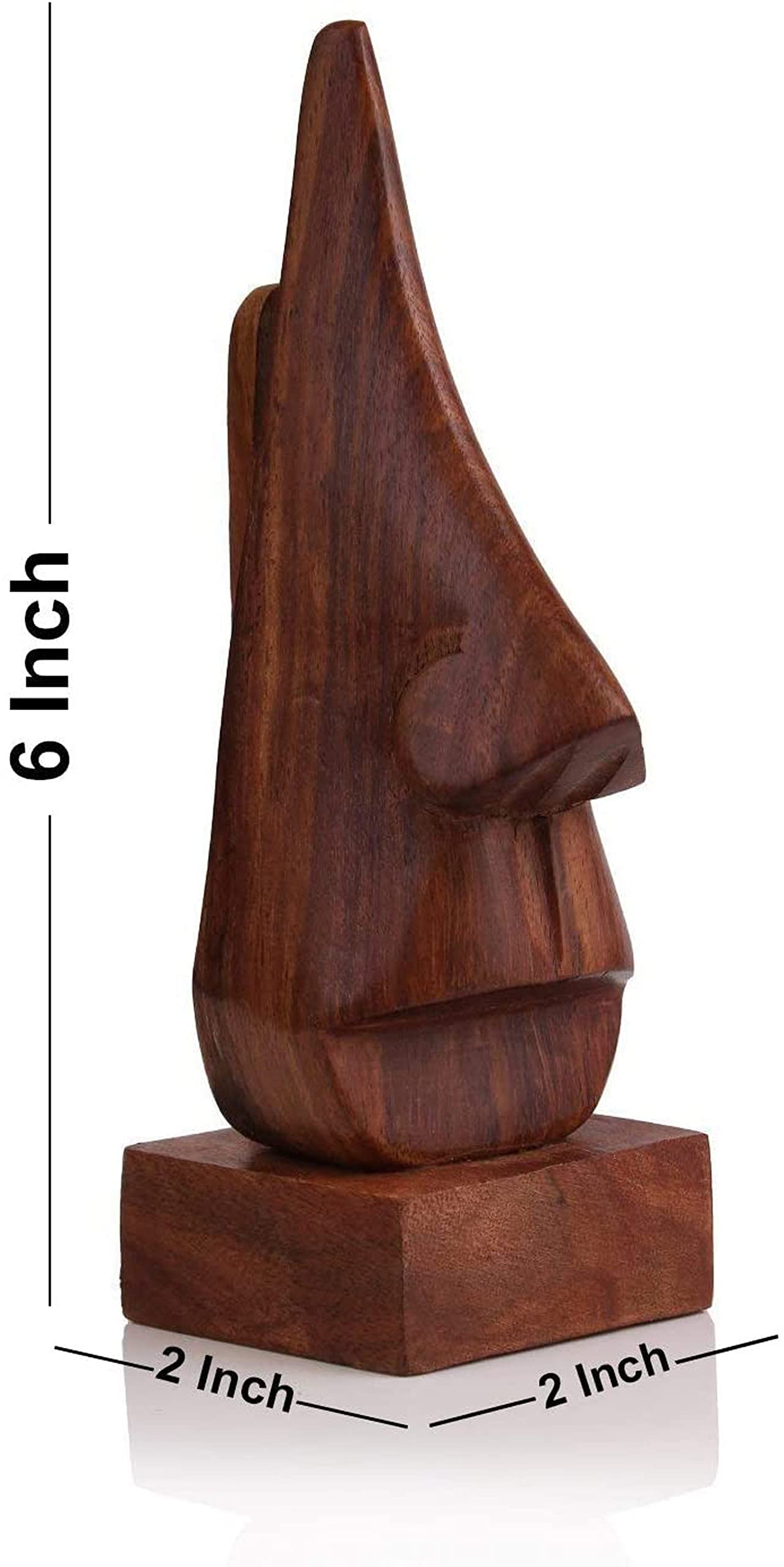 raajsee Glasses Stand Classic Hand Carved Rosewood Nose-Shaped Wooden Glasses Holder For Men Eyeglass Spectacle/ Eyewear Display Holder Stand