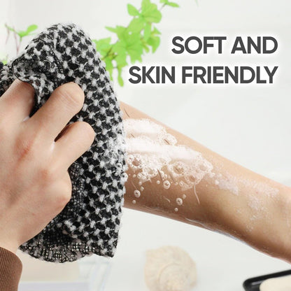 soitzhoc 3 pcs japanese exfoliating shower towel | exfoliating towel, Extra-Long Towel | Suitable for Sensitive and Rough Skin