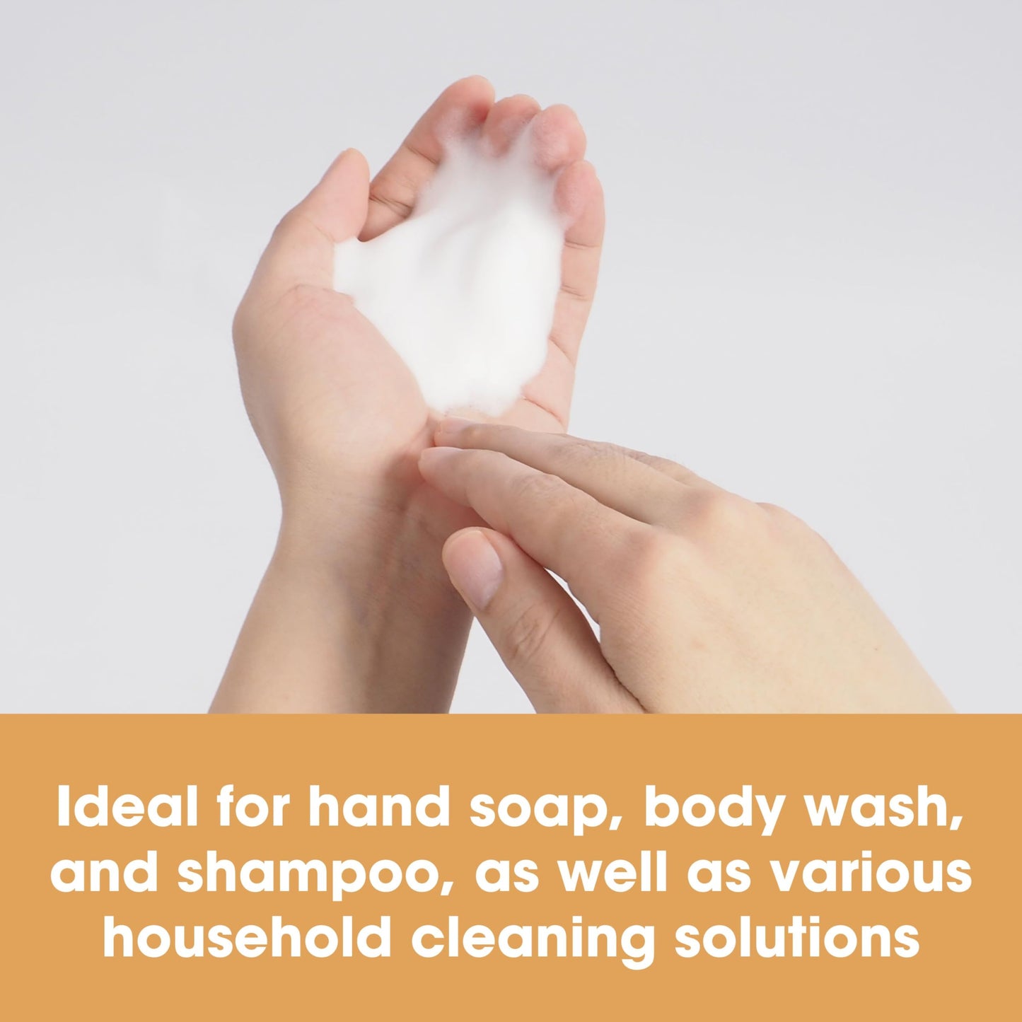 Foaming Bottle 150ml - Pump Dispenser for Cleaners/Soap/Shampoo - Creates Foam for easy Cleaning (1)