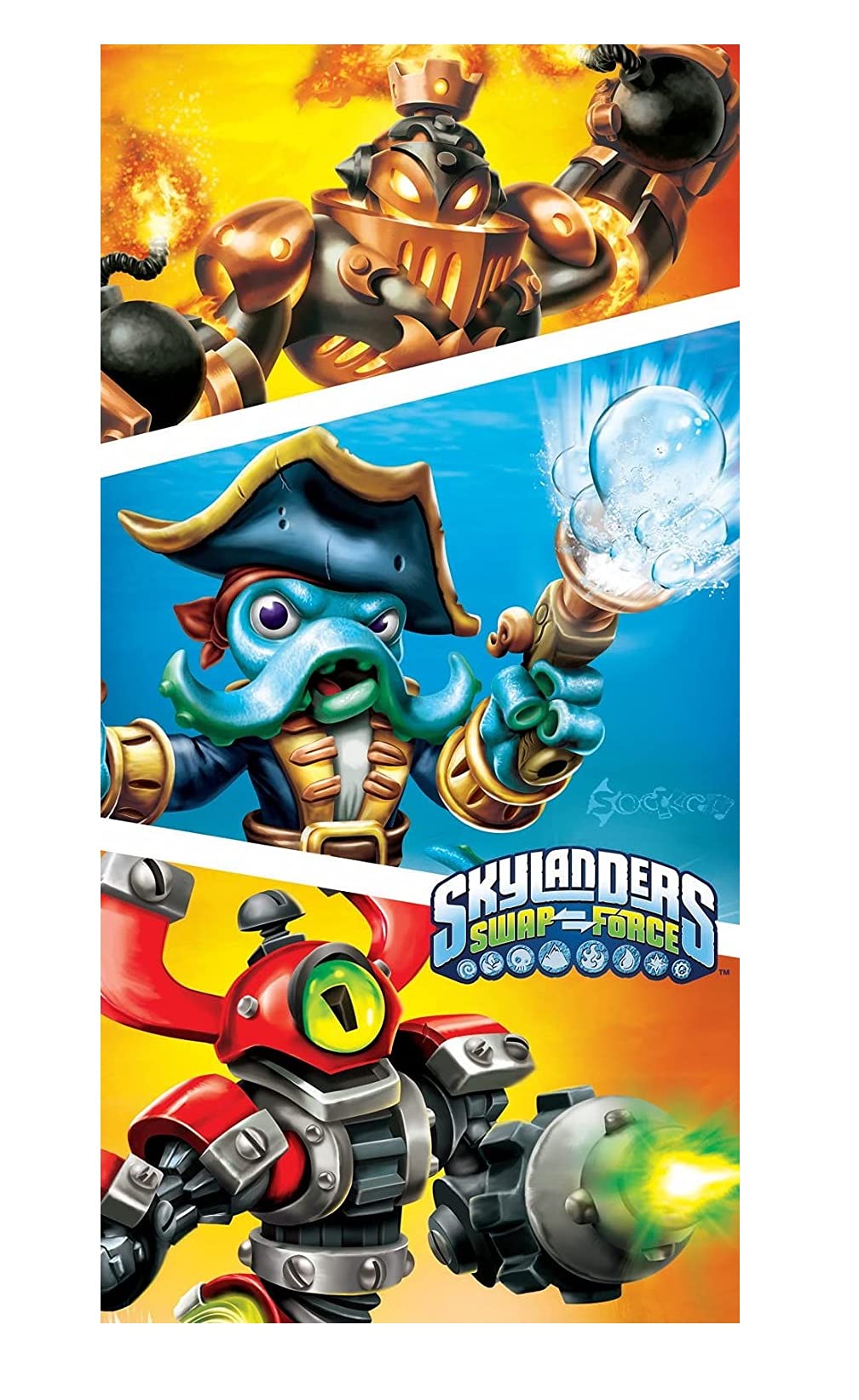 Skylanders SwapForce Beach Towel Bath Towel Cotton 70 x 140 cm
