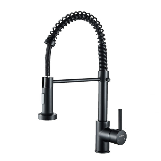 Cobbe Kitchen Sink Mixer Tap, Spring Kitchen Taps with Pull Down Sprayer, Commercial Kitchen Faucet Single Handle Lever, High Arc Swivel 360? 2 Spray