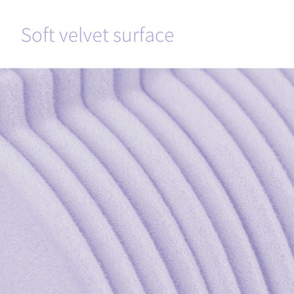 ManGotree 11" Baby Velvet Hangers Non-Slip Kids Hangers 15 Pack Purple
