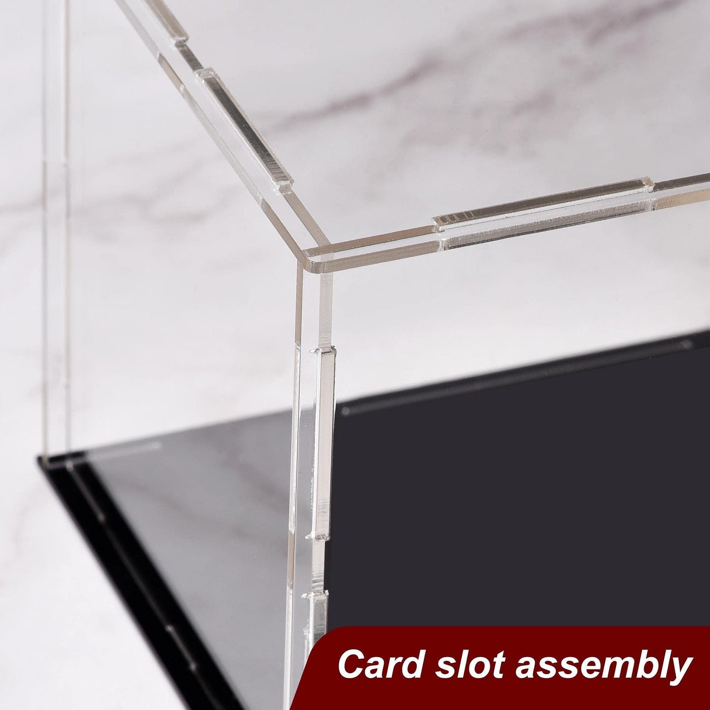 Recogwood Acrylic Display Case, 30 x 10 x 15cm Dustproof Clear Showcase