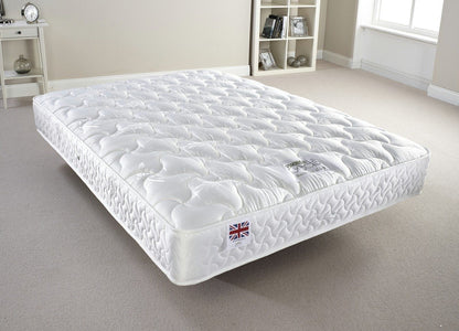 Somnior Beds Regal Quilted Mattress Comfort Sleep Solution, Silk, White, Single
