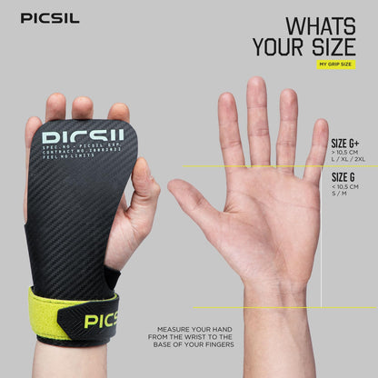 PICSIL Hawk Hand Grips Without Magnesium, Holeless Grips, Versatile Grips for Cross Training Athletes, Gymnastics, Gym, Boxing, Weightlifting, Greater