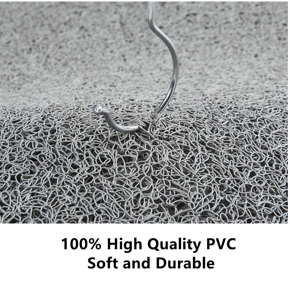 Bath Mat for Inside Shower, 40x60cm Loofah Shower Mat Non Slip Anti Mould Antibacterial Soft PVC Bath Mat for Bathroom Wet Shower Areas