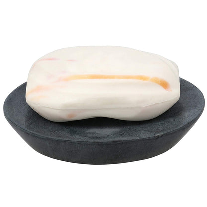 Ajuny Soapstone Soap Dish Holder with Self Drainage for Sink Bars & Sponge