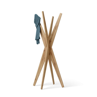 Mobili Fiver, Coat stand, Emma Rustic Oak, Made In Italy