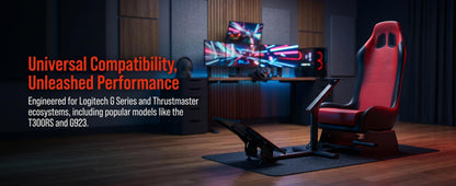 cirearoa Racing Wheel Stand with seat gaming chair driving Cockpit for All Logitech G923 | G29 | G920 | Thrustmaster | Fanatec Wheels | Xbox One, PS4