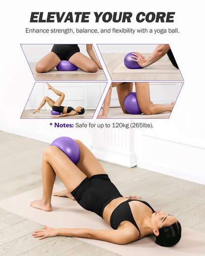 ALongSong Pilates Bar Set With 6 Latex Elastic Resistance Bands 20-180LBS or 30-240LBS & Door Anchor Pilates Equipment For Home Gym Workout Fitness