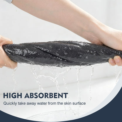 VIVOTE Microfiber Hand Towels with Hanging Loop Grey Bathroom Hand Towel