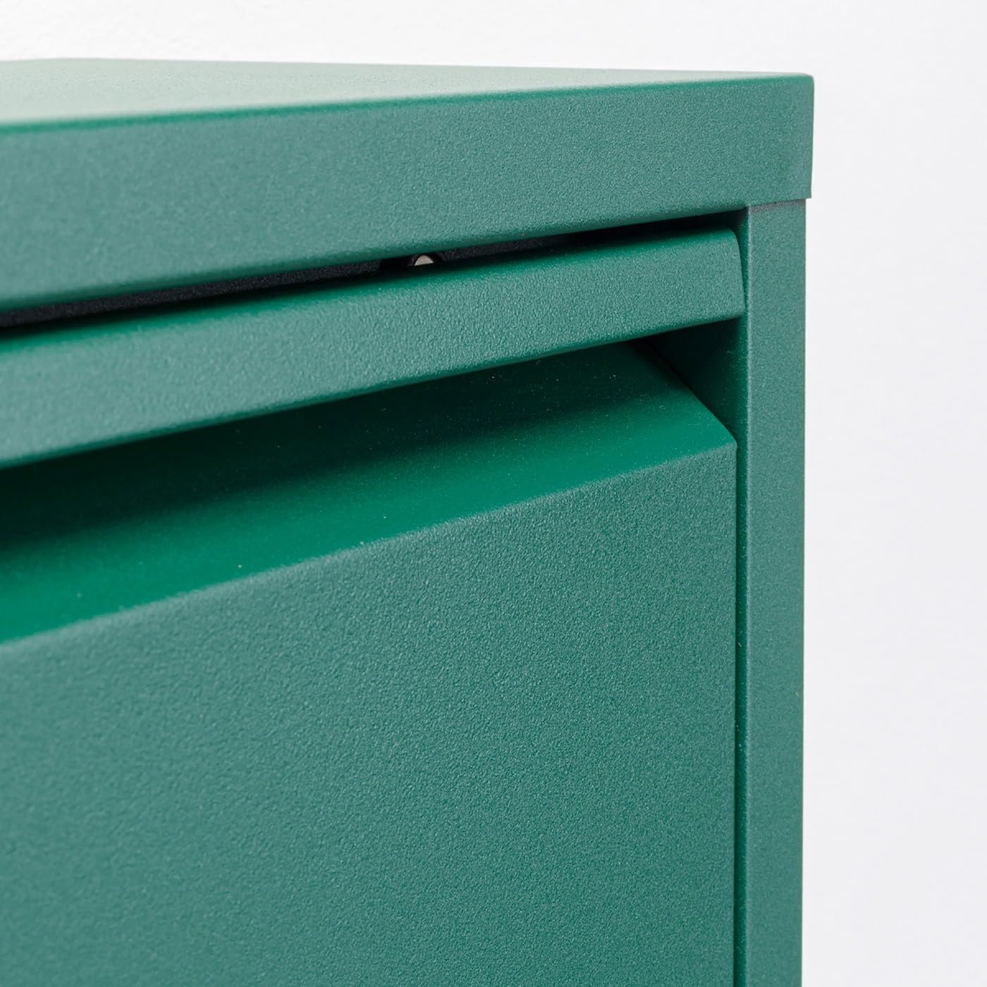 KARE Design Shoe cabinet Caruso, green, 103x50x15 cm, Metal, with 3 flaps, Shoe storage for 6 pairs of shoes, narrow, space-saving, tall, Shoe rack