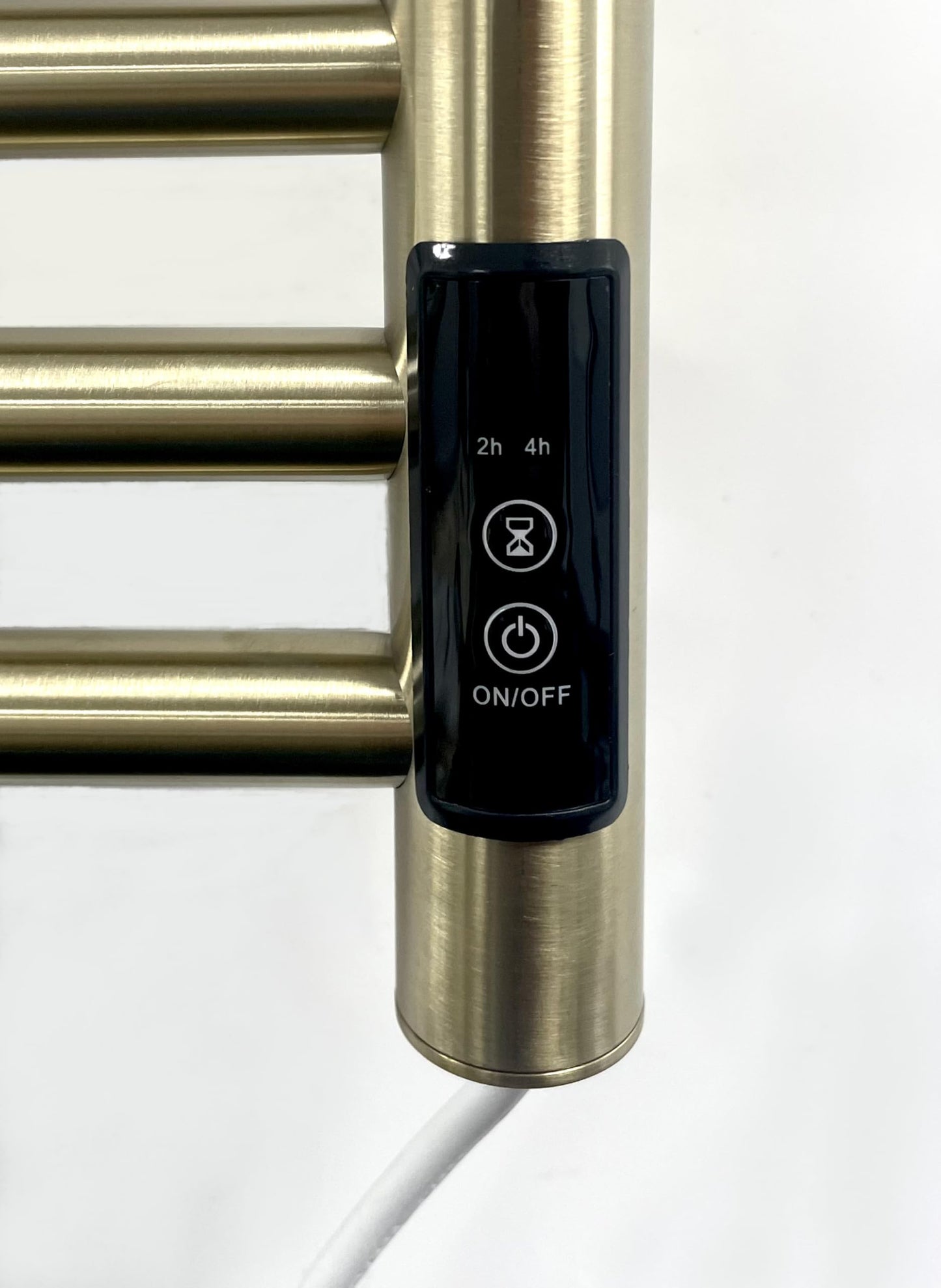 Manissa Siena Brushed Brass Electric Heated Towel Rail 400mm W x 1000mm H