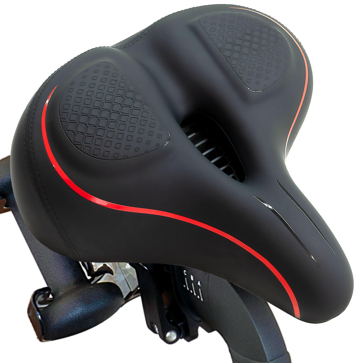 TrubliFit Extra Wide Oversized Bike Seat - Peloton & Plus, Comfortable Saddle for Women & Men, Accessory