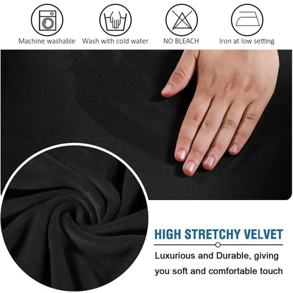 YushengTai Office Chair Cover, Velvet with Armrest, Office Chair Seat Cover, High Backrest, Gaming Chair Cover, for Chairs with Armrests, Removable