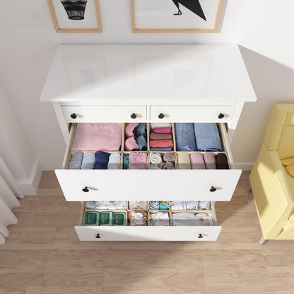 ORLISA Set of 16 Drawer Organisers, Compatible with Hemnes Chest of Drawers, Other Drawer Systems, Foldable Storage Boxes for Clothes