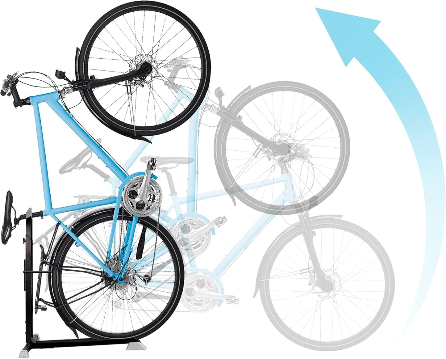 Bike Nook Stand & Vertical Storage Rack - The Original Vertical Bicycle Floor Stand for Garage Storage and Indoor and Outdoor use, Perfect Bike