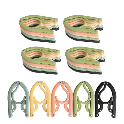 25 Pcs Travel Coat Hangers Adults, Portable Travel HangersPlastic Folding Coat Hangers for Travelling Home Camping Hotel Cruise Holiday Essentials