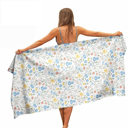 Ulticool Microfibre Towel – Cashmere Flowers – 160 x 80 cm – Lightweight Travel Towel Quick Drying Bath Towel Beach Towel Sauna Towel Microfibre