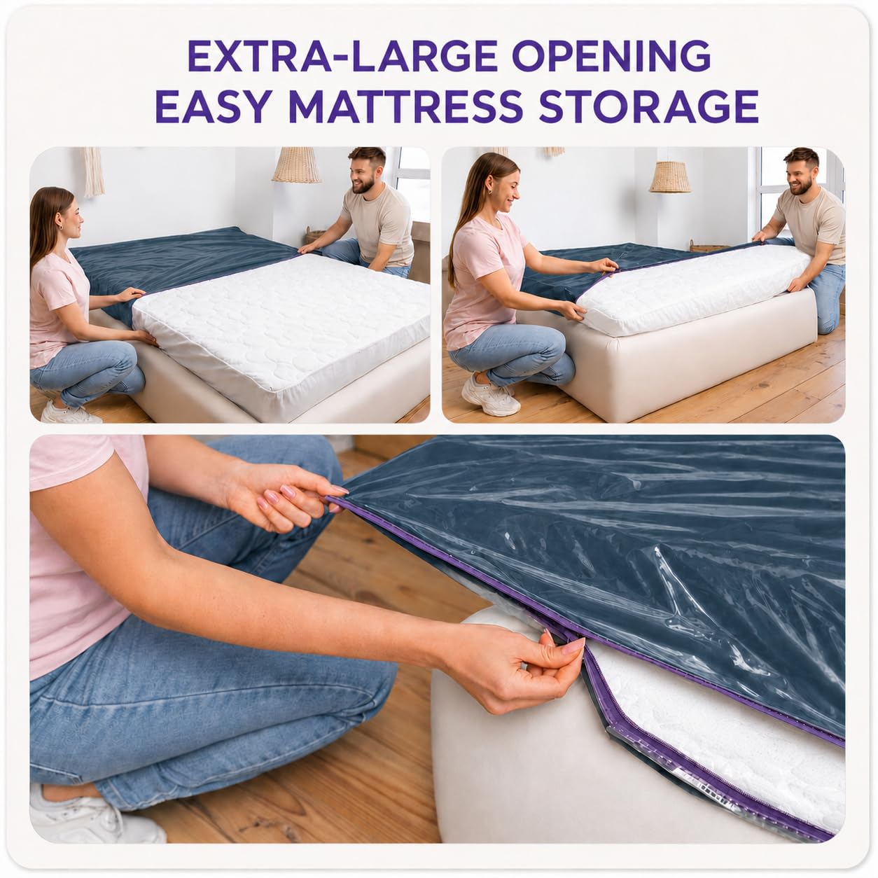 Dreamzie - Single Mattress Cover for Moving - Mattress Storage Bag - x2