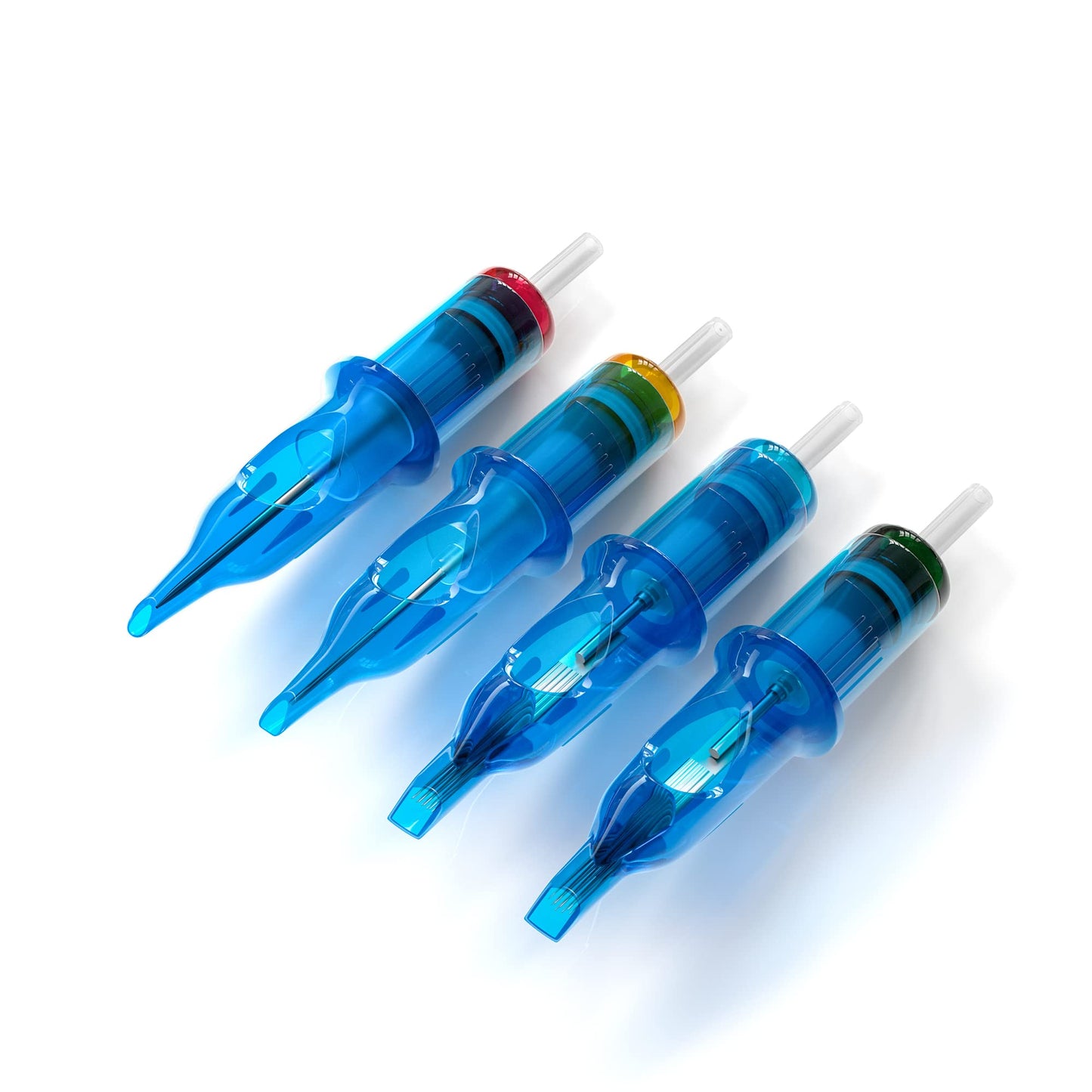 POSEIDON V3 Tattoo Cartridge Needles 30Pcs with Membrane Safety Cartridges Disposable Needle for Tattoo Artists Round Liner (1207RL)