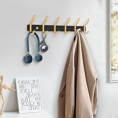 MEIJO Coat Hooks Wall Mounted, Coat Rack Wall Mounted Stainless Steel Heavy Duty Wall Hook, Coat Hooks for Door, Bedroom, Bathroom