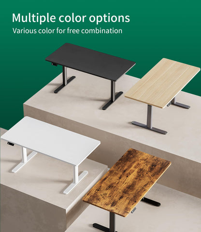 MAIDeSITe Table Top,Desktop for Height Adjustable Electric Standing Desk,Black,100 * 60 * 2.5 cm