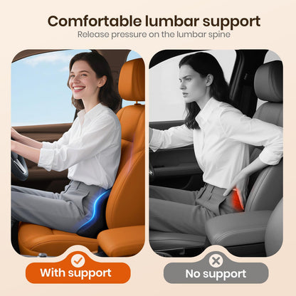 Benazcap Lumbar Support Cushion - Back Support Cushion for Pain Relief