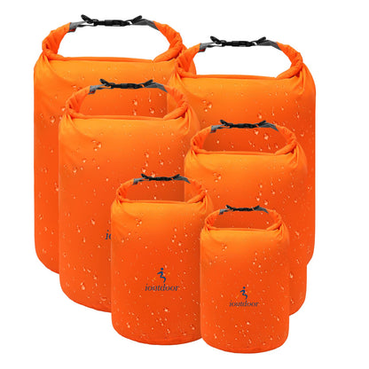 ioutdoor Dry Bag Set 2L + 5L + 10L + 20L+ 40L+ 70L Waterproof Small Lightweight Dry Bags for Paddle Board Kayaking Swimming Fishing Camping Hiking