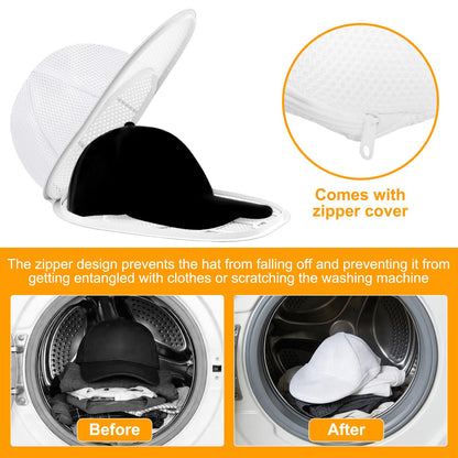Baseball Cap Washing Cage, Hat Washer Cage, Collapsible Hat Cleaner Washing Cage, cCap Cleaner for Washing Machine & Dishwasher