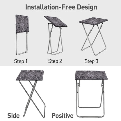 Small Folding Table, Foldable Table, TV Tray Table, Sofa Table, End Table