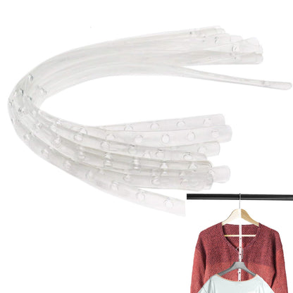 Hayaww 12-Piece Multifunctional Space-Saving Clothes Hangers for Wardrobes, Non-Slip Magic Hangers for Trousers, Jeans, Clothes