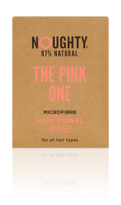 Noughty Microfibre Hair Towel Wrap, Pink