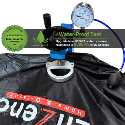 Enzeno Garden V-Shape Furniture Cover Waterproof, 420D Heavy Duty Oxford Fabric Outdoor Rattan Corner Sofa Cover with Waterproof Tape (255 * 255 *