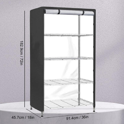 LICAEVEY Water Proof Shelf Cover, 210D Silver Coated Oxford Fabric Duty Dust Proof Storage Wire Rack Covers