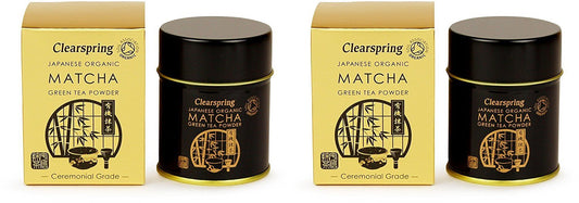 (2 Pack - Clearspring - Org Matcha Green tea (tin | 30g | 2 PACK BUNDLE
