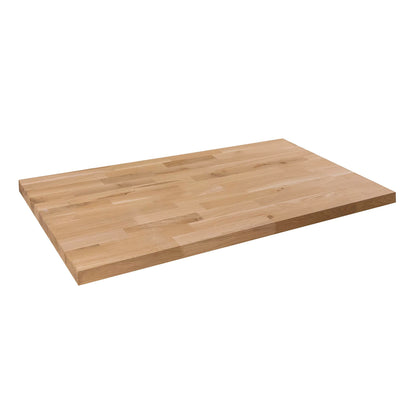 domli Solid Wood Oak Table Top | 1200m x 600mm x 40mm | Top Grade European Wooden Large Square Kitchen Dining Tabletop Worktop Desktop Countertop