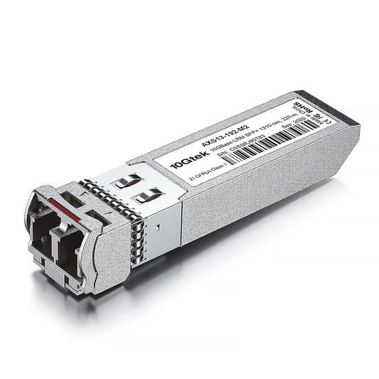 10Gtek 10GBase-LRM SFP+, up to 220m over MMF,Compatible with Cisco SFP-10G-LRM, Meraki MA-SFP-10GB-LRM, Ubiquiti UniFi, Mikrotik, Netgear, D-Link,