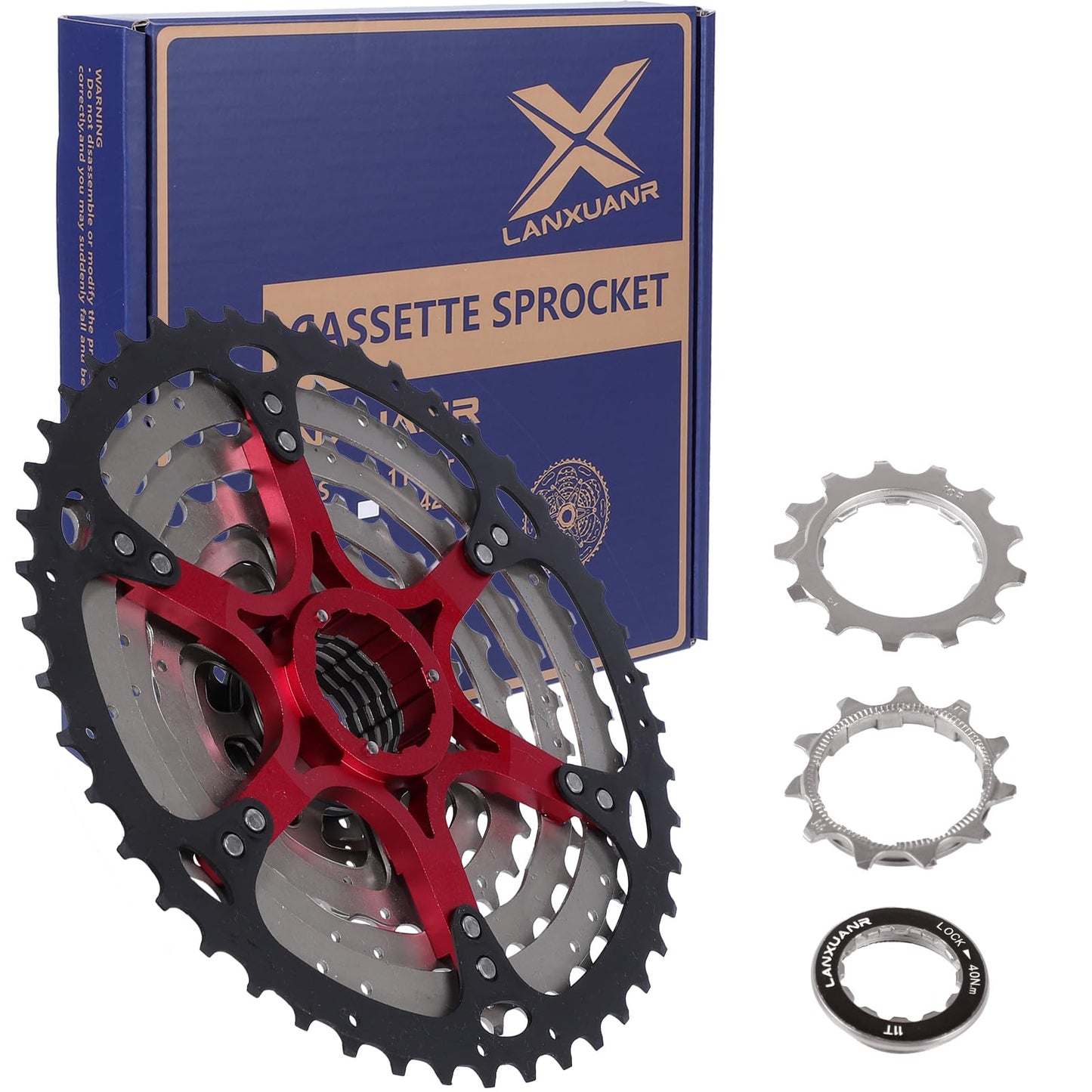 LANXUANR 10 Speed Mountain Bicycle Cassette Fit for MTB Bike, Road Bicycle?Super Light (11-46T)