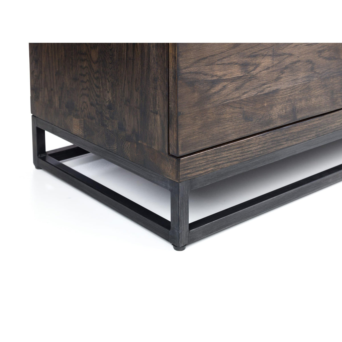 Julian Bowen Brooklyn TV Unit for up to 55" TVs, Dark Oak - H50 x W135cm