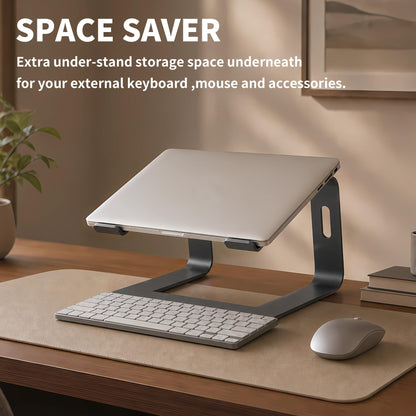 Orionstar Laptop Stand for Desk, Aluminum Laptop Riser, Portable Computer Stand for Apple Mac MacBook Air Pro 10-15.6 Inch Notebook Computer